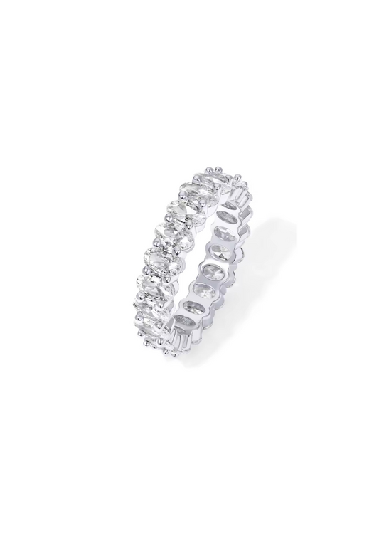 Silver Tennis Ring