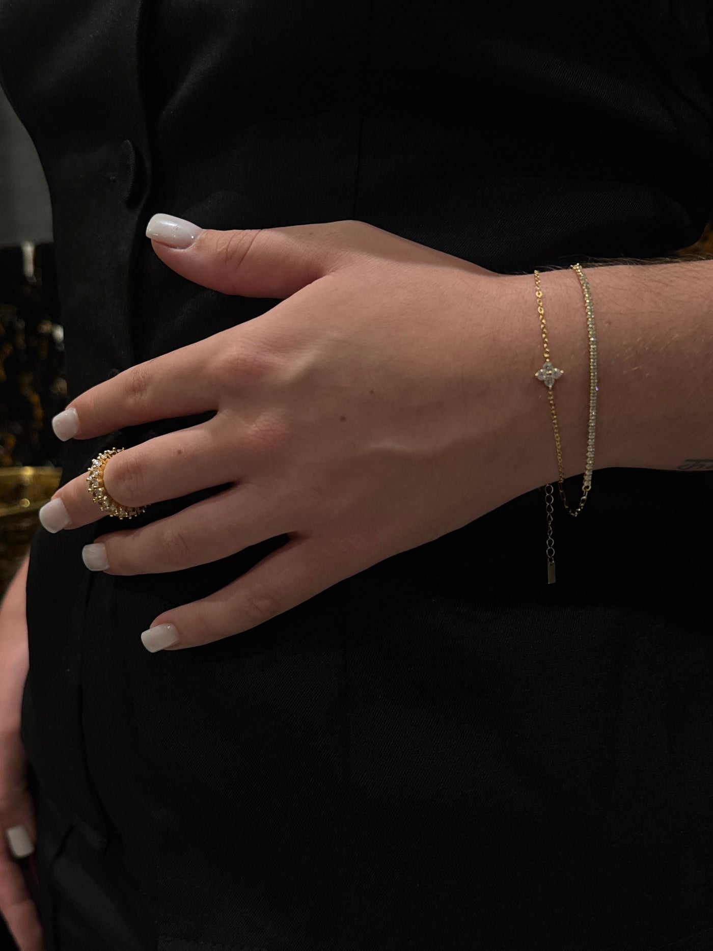 Gold Tennis Bracelet