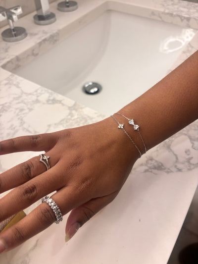Silver Bow Bracelet