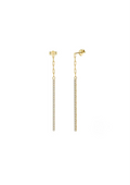 Gold Tennis Earrings