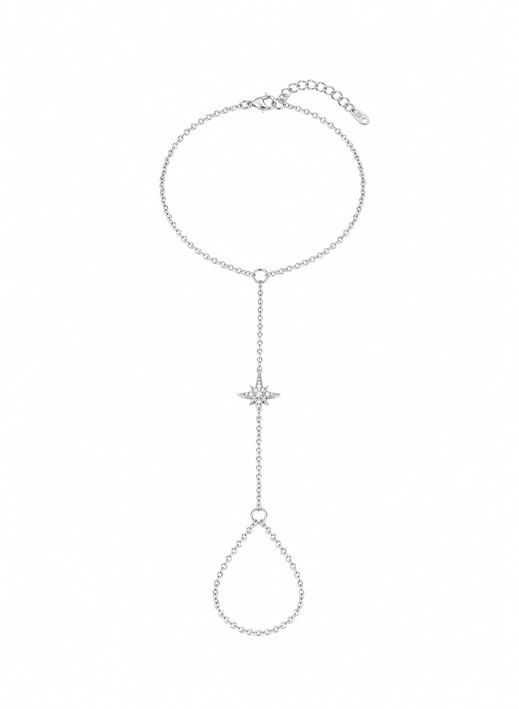 His Star hand chain - silver