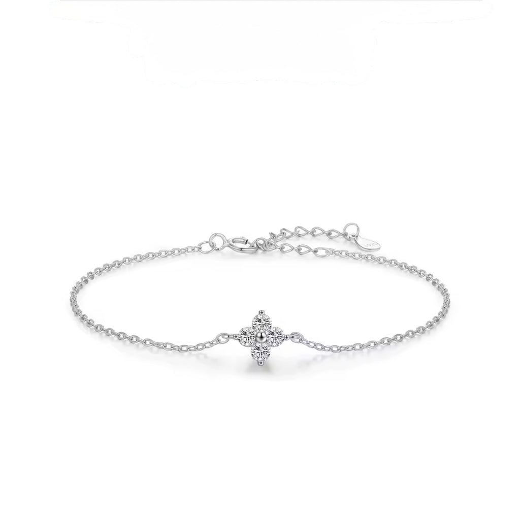 Faith, Hope, Love & Luck Bracelet Silver