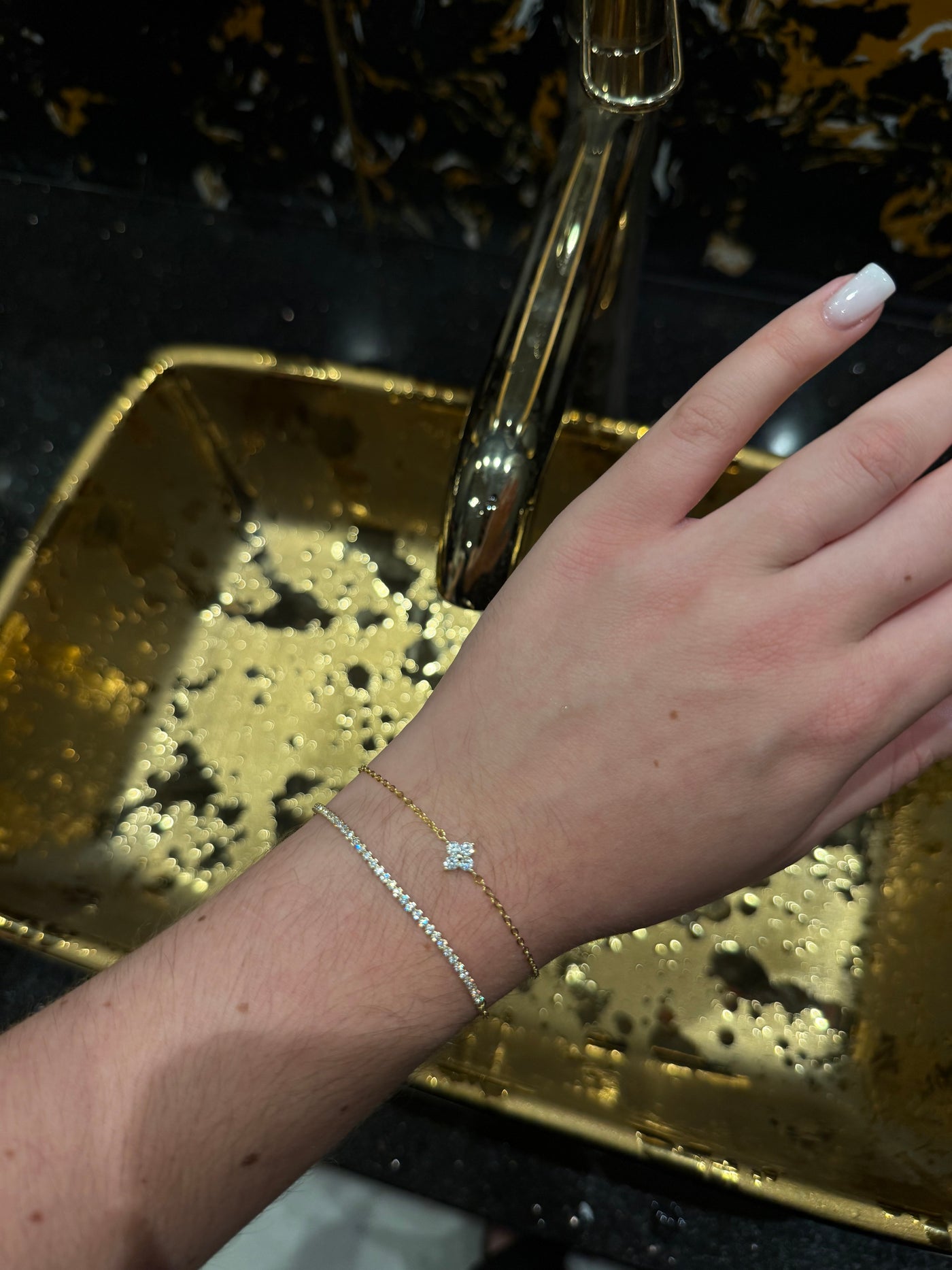 Gold Tennis Bracelet