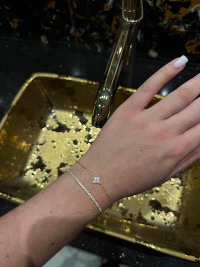 Gold Tennis Bracelet