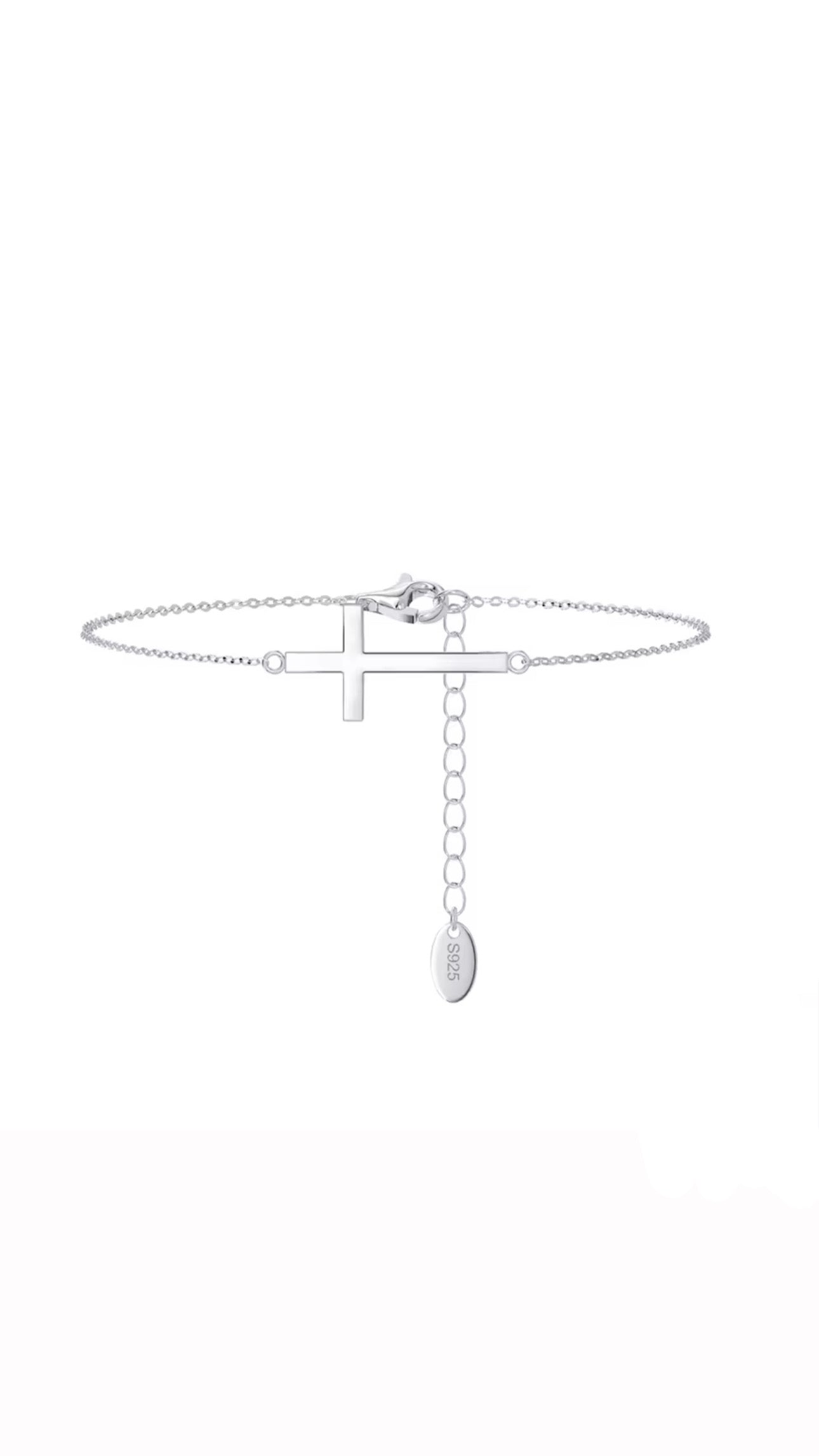 Silver Cross Bracelet