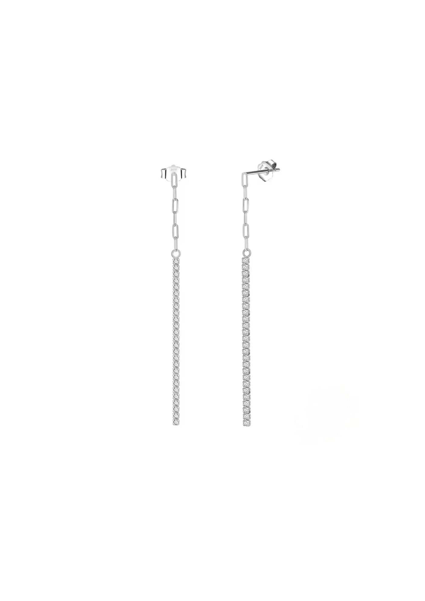 Silver Tennis Earring