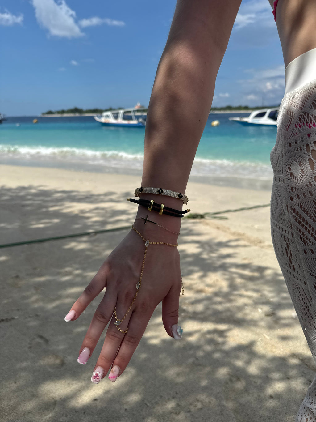Cord of Three Bracelet Black