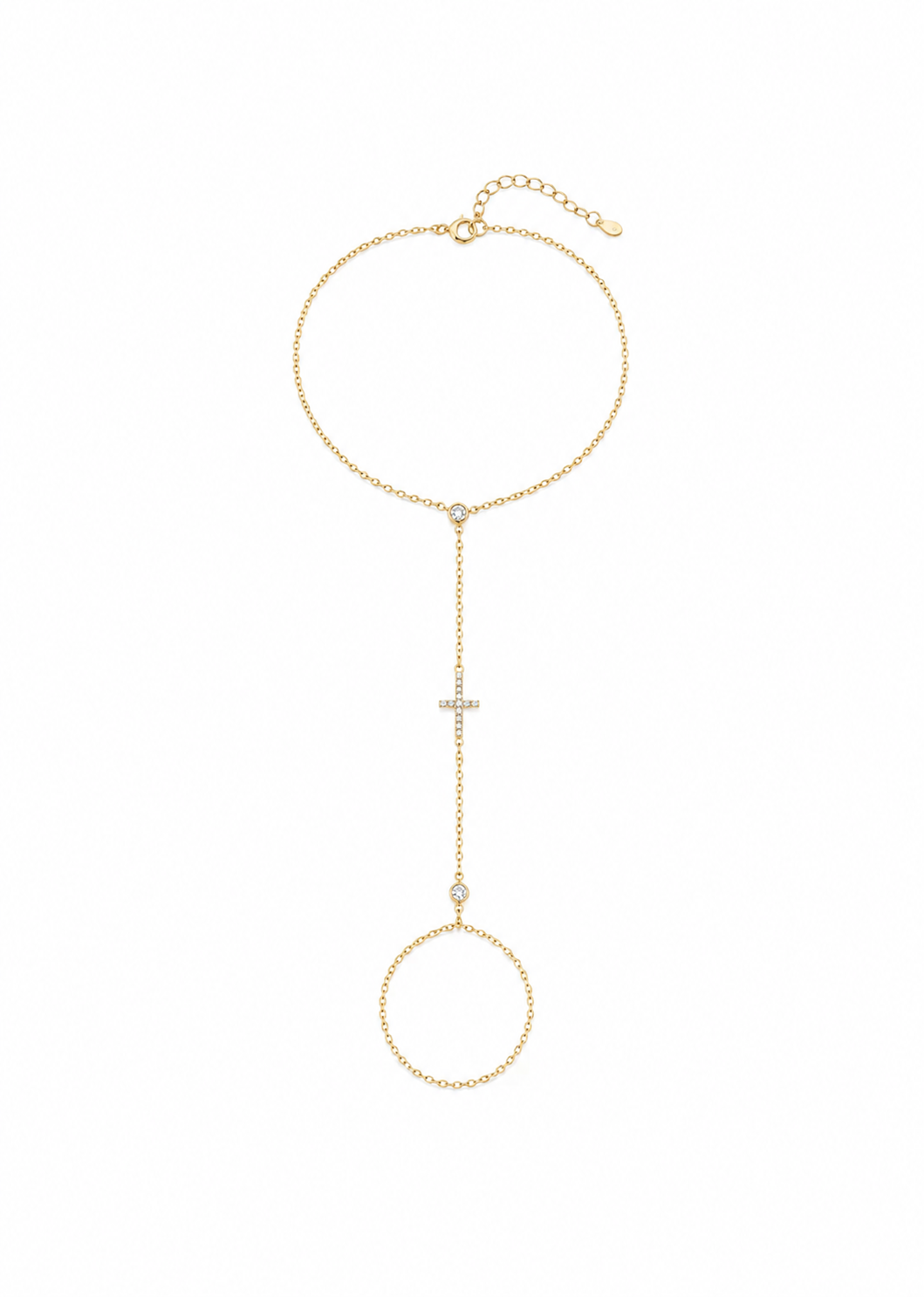He Carried It Hand Chain in Gold - OTUM cross jewellery